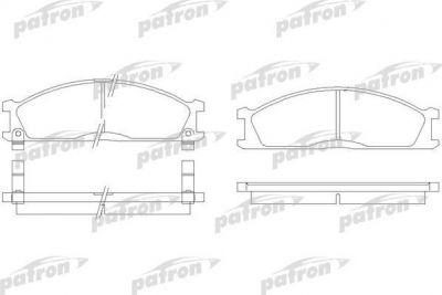 PATRON Колодки тормозные дисковые передн NISSAN: PICK UP 92-98, TERRANO I 87-96, URVAN автобус 82-88, URVAN автобус 89-96, URVAN фургон 87-97 (PBP641)