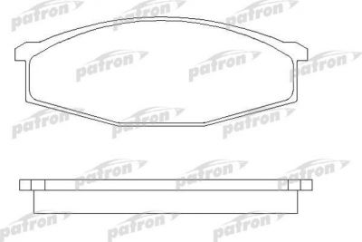 PATRON Колодки тормозные дисковые передн NISSAN: PATROL GR I 88-97, PATROL Hardtop 79-88, PATROL Hardtop 86-90, PATROL Station Wagon 79-88 (PBP643)