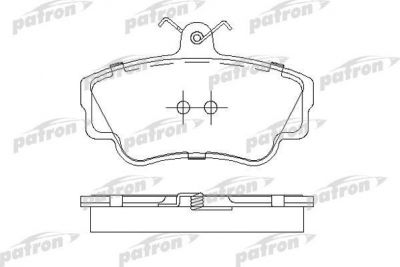 PATRON Колодки тормозные дисковые передн VOLVO: 440 K 88-96, 460 L 88-96, 480 (PBP671)