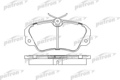 PATRON Колодки тормозные дисковые передн OPEL: OMEGA A 88-94, OMEGA A универс (PBP686)