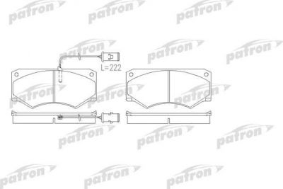 PATRON Колодки тормозные дисковые передн IVECO: Daily I 89- (PBP709)