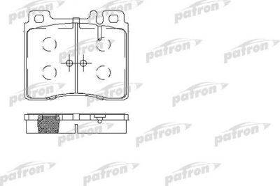 PATRON Колодки тормозные дисковые передн MERCEDES-BENZ: S-CLASS 91-98, S-CLASS купе 92-99, седан 92-93 (PBP800)