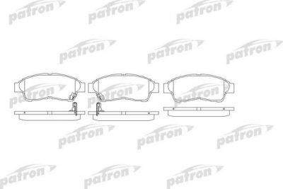 PATRON Колодки тормозные дисковые передн TOYOTA: CAMRY 91-96, CAMRY 96-01, CAMRY Station Wagon 92-96, CARINA E 92-97, CARINA E Sportswagon 93-97, CARINA E седан 92-97, CARINA II 8 (PBP867)