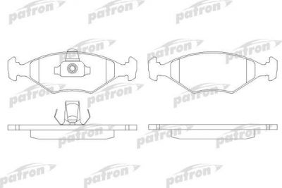 PATRON Колодки тормозные дисковые передн FIAT: PALIO 98-, PALIO Weekend 96-01, TEMPRA 90-96 (PBP896)