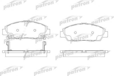 PATRON Колодки тормозные дисковые передн HONDA: ACCORD V 93-96, ACCORD VI 96-98, PRELUDE III 87-90, PRELUDE IV 92-96, PRELUDE V 96-00, ROVER: 600 93-99 (PBP904)