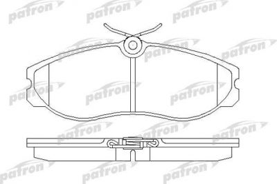 PATRON Колодки тормозные дисковые передн FORD: MAVERICK 93-98, NISSAN: SERENA 92-, TERRANO II 93- (PBP909)