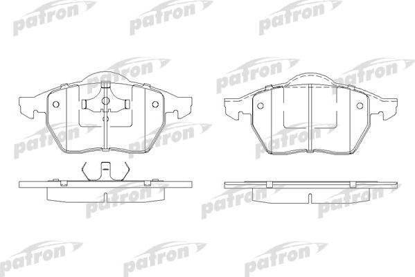 PATRON Колодки тормозные дисковые передн AUDI: A4 95-00, A4 Avant 96-01, VW: GOLF III 91-97, GOLF III Variant 95-99, GOLF IV 99-05, PASSAT 91-96, PASSAT 98-00, PASSAT Variant 91-9 (PBP969)