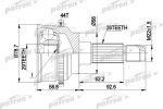 PATRON ШРУС наружн к-кт [A:26, B:29, D:78.7, ABS:44] MAZDA: 323 99- (PCV3029)