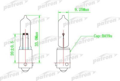 Patron PLH21W лампа накаливания, задняя противотуманная фара на 3 (E90)