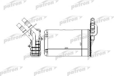 PATRON Радиатор отопителя RENAULT: CLIO II, 98- (PRS2071)