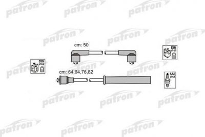 PATRON Комплект проводов зажигания FORD: TRANSIT 85-92, TRANSIT 91-94, SCORPIO 85-88, GRANADA 85-88, SIERRA 88-93 (PSCI1016)