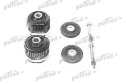 PATRON Сайлентблок задней балки передний к-кт Mercedes W124/201/202/208 82-02 (PSE1174)