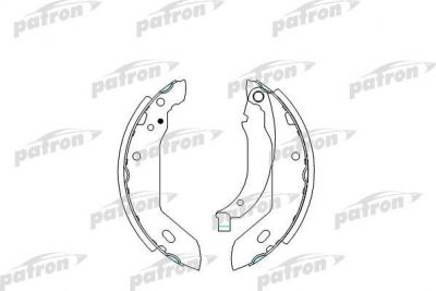 PATRON Колодки тормозные барабанные CITROEN: XSARA 97-05, XSARA Break 97-05, XSARA PICASSO 00-, XSARA купе 98-05, ZX 91-97, ZX Break 93-98, PEUGEOT: 205 I 83-87, 205 II 87-98, 306 9 (PSP225)