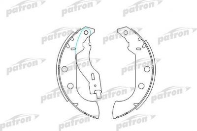 PATRON Колодки тормозные барабанные CITROEN: XSARA Break 98-05, ZX 91-97, ZX Break 93-98, PEUGEOT: 405 I 87-93, 405 I Break 88-92, TALBOT: HORIZON 81-86 (PSP268)