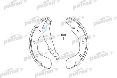 PATRON Колодки тормозные барабанные OPEL: ASTRA F 91-98, ASTRA F Van 91-99, ASTRA F хечбэк 91-98, ASTRA F кабрио 93-01, ASTRA F универсал 91-98, CORSA B 93-00, CORSA B фургон 99-00, (PSP334)