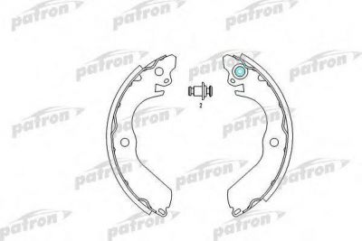 PATRON Колодки тормозные барабанные MITSUBISHI: COLT III 88-92, COLT IV 92-96, COLT V 96-00, LANCER IV 89-92, PROTON: AEROBACK хечбэк 91-96 (PSP403)