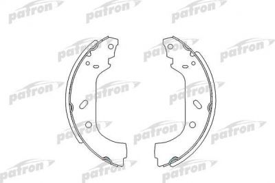 PATRON Колодки тормозные барабанные CITROEN: EVASION 94-02, JUMPY 95-, JUMPY c бортовой платформой 95-, FIAT: SCUDO Combinato 96-, SCUDO фургон 96-, ULYSSE 94-02, LANCIA: ZETA 96- (PSP535)