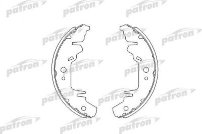 PATRON Колодки тормозные барабанные CHRYSLER: CARAVAN 95-00, VOYAGER II 95-01, VOYAGER III 00-, VOYAGER IV 08-, DODGE: CARAVAN II 95-01, CARAVAN III 00-, KIA: CARNIVAL 99-01, CARN (PSP568)
