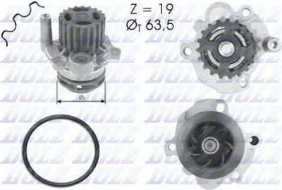 PATRON Насос водяной A-193 AUDI A3 1.9TDI 01-, A4/S4/AVANT/QUATT. (1H) 1.9TDI 99-, A6/S6/AVANT/QUATTRO98 (1H) 1.9TDI 98-, VW BORA 1.9TDI 115CV 00-, GOLF IV 1.9 TD 115 (PWP1176)