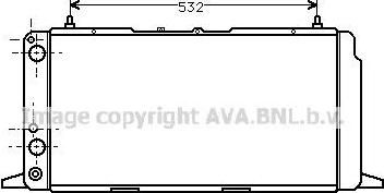 Prasco AI2091 радиатор, охлаждение двигателя на AUDI 100 (44, 44Q, C3)