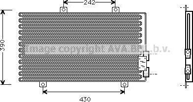 Prasco AL5063 конденсатор, кондиционер на ALFA ROMEO 146 (930)