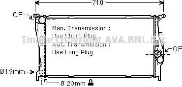Prasco BW2294 радиатор, охлаждение двигателя на 3 кабрио (E93)