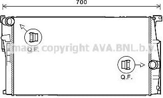 Prasco BW2446 радиатор, охлаждение двигателя на 4 купе (F32, F82)