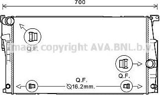 Prasco BW2447 радиатор, охлаждение двигателя на 4 Gran Coupe (F36)