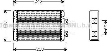 Prasco BW6210 теплообменник, отопление салона на 3 кабрио (E46)