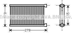 Prasco BW6344 теплообменник, отопление салона на X3 (F25)