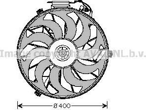 Prasco BW7507 вентилятор, охлаждение двигателя на 5 (E34)