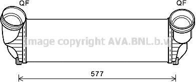 Prasco BWA4543 интеркулер на X6 (E71, E72)