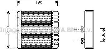 Prasco BWA6211 теплообменник, отопление салона на 3 кабрио (E46)