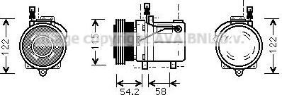 Prasco BWK059 компрессор, кондиционер на 3 (E36)