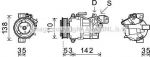 Prasco BWK393 компрессор, кондиционер на 1 (E87)