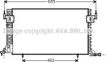 Prasco CN5100 конденсатор, кондиционер на PEUGEOT 306 (7B, N3, N5)