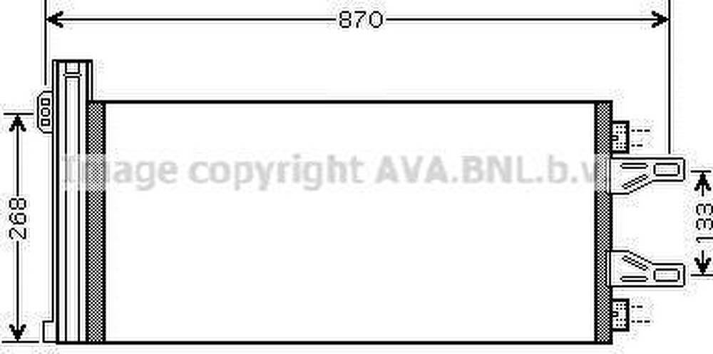 Prasco CN5248D конденсатор, кондиционер на FIAT DUCATO фургон (250, 290)
