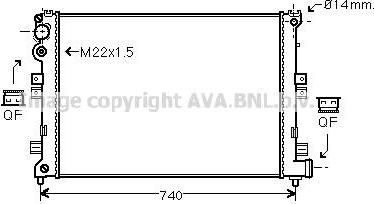 Prasco CNA2089 радиатор, охлаждение двигателя на FIAT SCUDO фургон (220L)