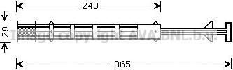 Prasco CND247 осушитель, кондиционер на FIAT DUCATO фургон (250, 290)