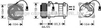 Prasco CNK019 компрессор, кондиционер на PEUGEOT 405 II (4B)