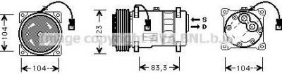 Prasco CNK177 компрессор, кондиционер на PEUGEOT 605 (6B)