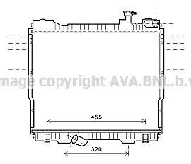 Prasco DN2348 радиатор, охлаждение двигателя на NISSAN CABSTAR
