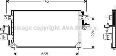 Prasco DN5163 конденсатор, кондиционер на NISSAN SUNNY III Hatchback (N14)