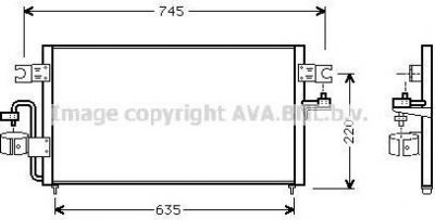 Prasco DN5178 конденсатор, кондиционер на NISSAN SUNNY III Hatchback (N14)