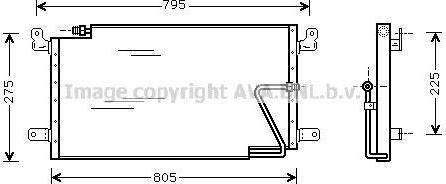 Prasco DN5198 конденсатор, кондиционер на NISSAN SUNNY I Traveller (B11)
