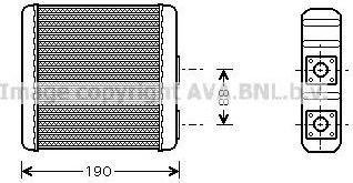 Prasco DN6133 теплообменник, отопление салона на NISSAN MICRA I (K10)