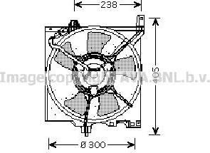 Prasco DN7506 вентилятор, охлаждение двигателя на NISSAN PRIMERA (P10)
