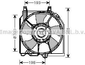 Prasco DN7521 вентилятор, охлаждение двигателя на NISSAN 100 NX (B13)