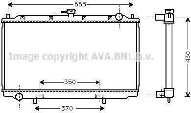 Prasco DNA2181 радиатор, охлаждение двигателя на NISSAN PRIMERA Traveller (WP11)