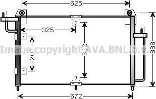 Prasco DW5065 конденсатор, кондиционер на SSANGYONG KORANDO Cabrio (KJ)